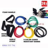 Bộ 5 dây đàn hồi tập gym Resistant Band giá rẻ nhất